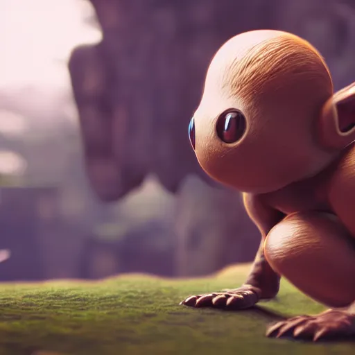 Image similar to photography of a realistic hitmonchan animal, ultra detailed, 8 k, cinematic lighting, natural background, trending on artstation, pokemon