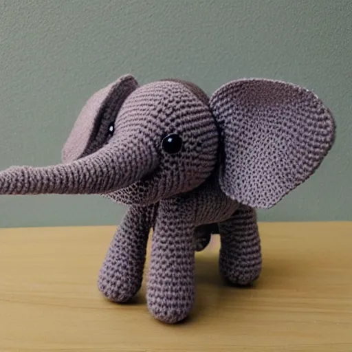 Image similar to a elephant amigurumi