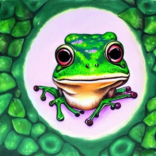 Image similar to cute frog portrait