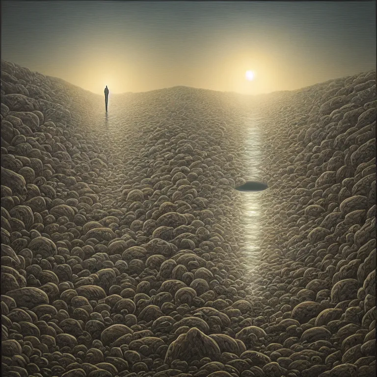 Prompt: the light in my eye has left. by jeffrey smith, oil on canvas