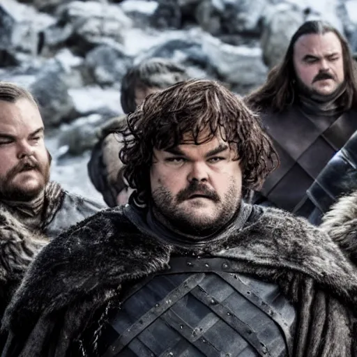 Image similar to jack black in game of thrones