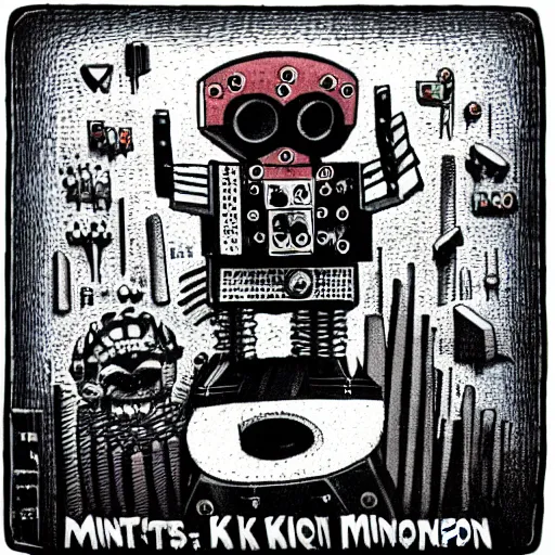 Image similar to E.M. Pino :: miniature anti-bot machine created by Ziggy, the former Demon King