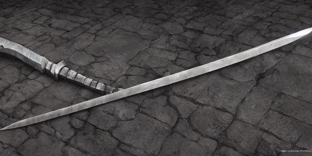 Image similar to basic steel sword, shortsword, medieval, forged, blacksmith, product design, final result, art by gerald brom, greg rutkowski and artgerm and james jean and zdzisław beksinski, 8 k, unreal engine, c 4 d