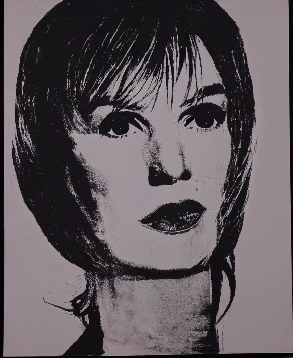 Prompt: nico by andy warhol