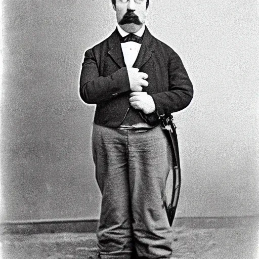 Prompt: 1 8 6 0 s photo of homer simpson