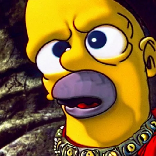 Image similar to A still of Homer Simpson in Pirates of the Caribbean: The Curse of the Black Pearl (2001)