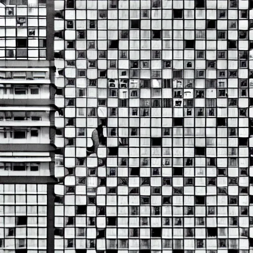 Image similar to focus shot by hisaji hara of an escher building architecture design