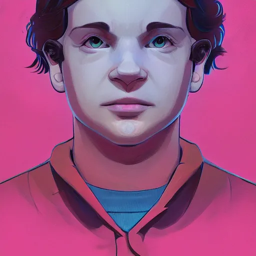 Image similar to face icon stylized minimalist stranger things, loftis, cory behance hd by jesper ejsing, by rhads, makoto shinkai and lois van baarle, ilya kuvshinov, rossdraws global illumination