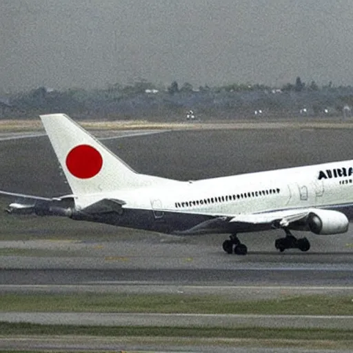 Prompt: japanese airlines flight 1 2 3