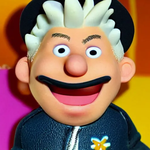 Image similar to movie style of claymation guy fieri in the style of wallace and gromit