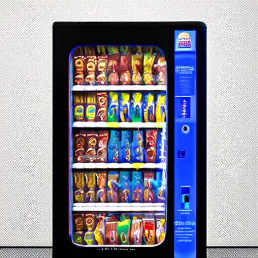 Image similar to award winning product photography of a vending machine designed by jony ive, studio lighting, white background, 8 k, ultra detailed,