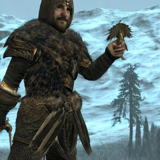 Prompt: Sondre Stai as a character in Skyrim