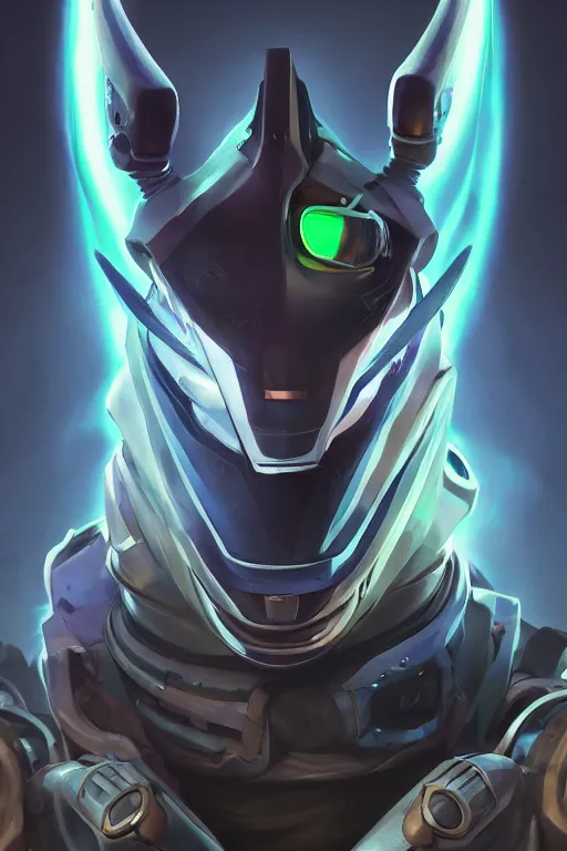 Image similar to epic mask helmet robot ninja portrait stylized as fornite style game design fanart by concept artist gervasio canda, behance hd by jesper ejsing, by rhads, makoto shinkai and lois van baarle, ilya kuvshinov, rossdraws global illumination radiating a glowing aura global illumination ray tracing hdr render in unreal engine 5