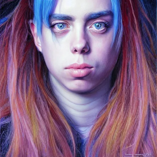 Image similar to Billie Eilish, by Mark Brooks, by Donato Giancola, by Victor Nizovtsev, by Gabriel Dawe