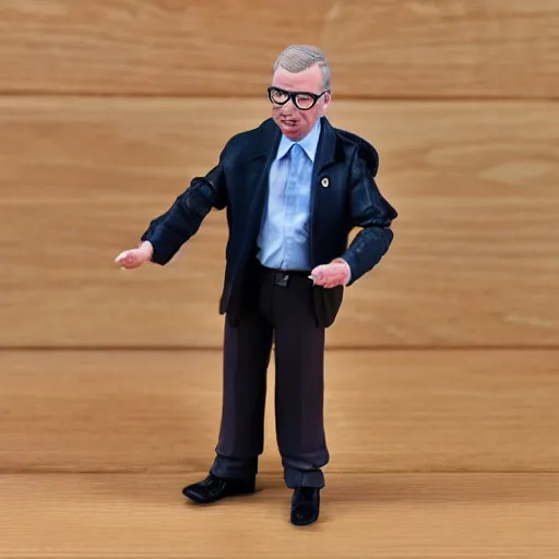 Prompt: michael gove action figure, figurine, product photo, realistic