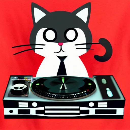 Prompt: cat as a dj