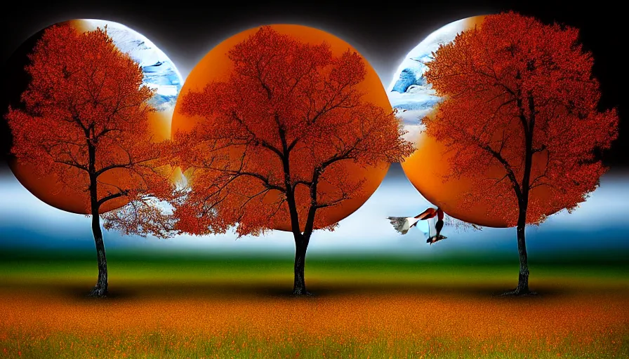 Image similar to the two complementary forces that make up all aspects and phenomena of life, by Peter Holme III
