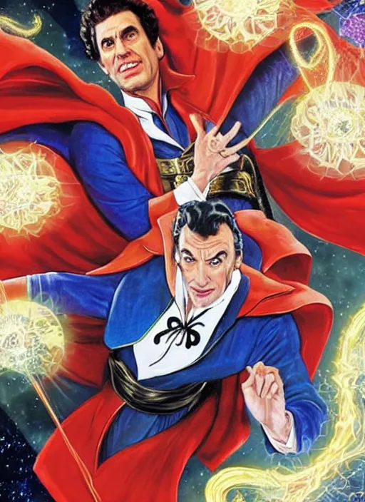 Image similar to Cosmo Kramer as Dr. Strange, HD face of Kramer