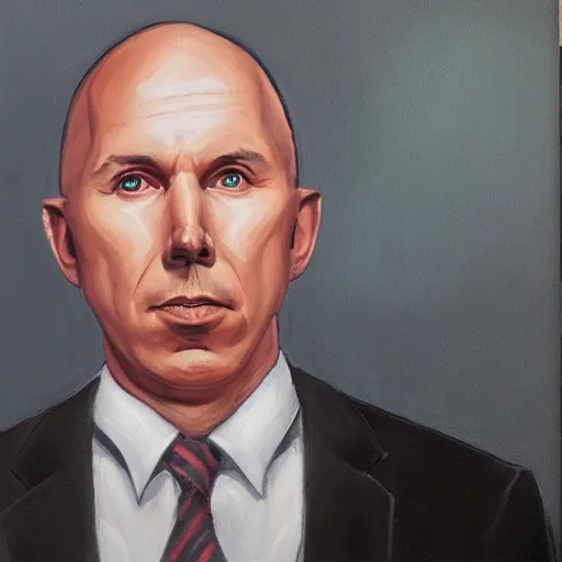 Image similar to peter dutton as voldemort, oil painting