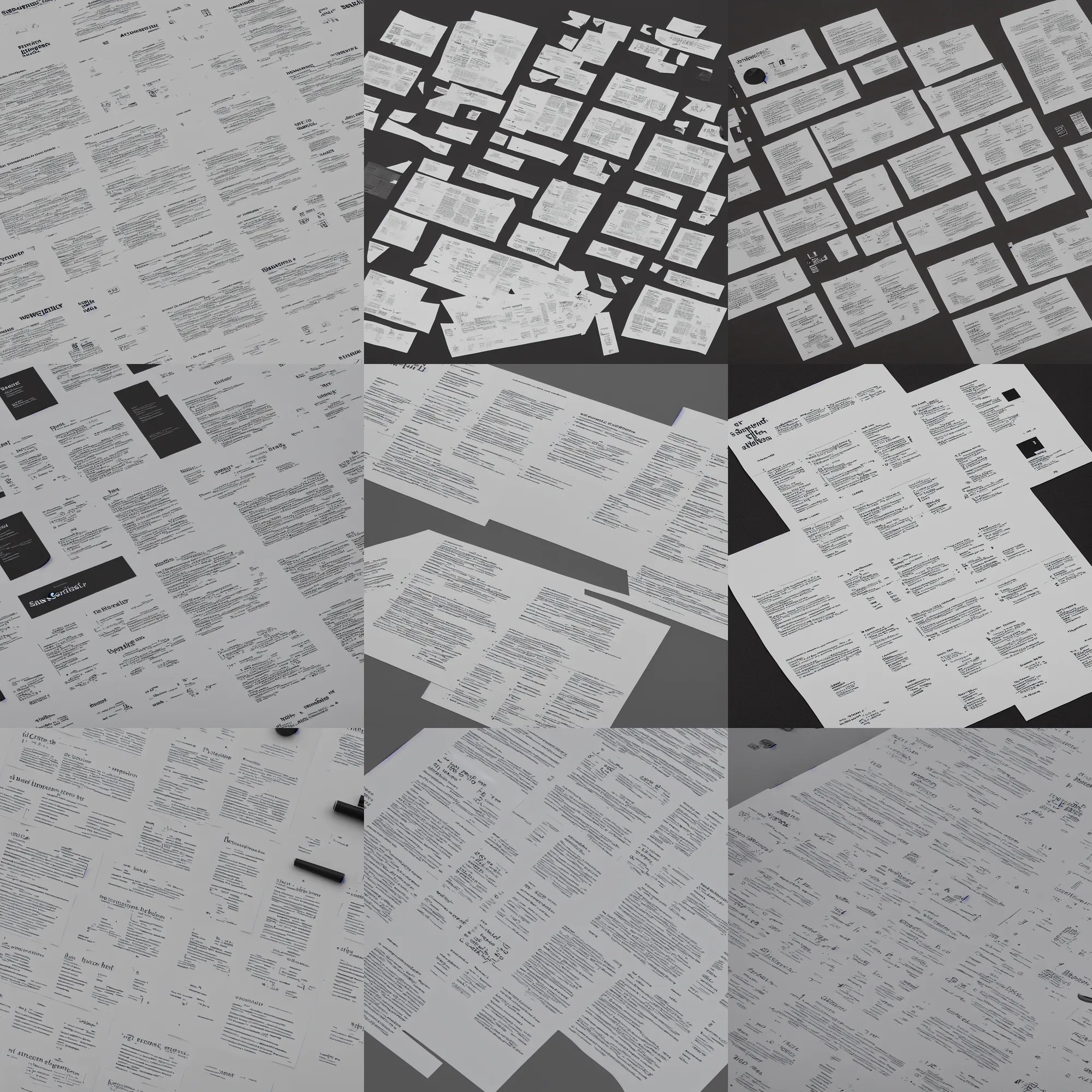 Prompt: typography specimen, sansserif helvetica, type sheet