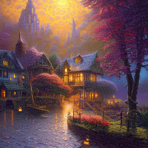 Prompt: masterpiece by arthur adams, evgeny lushpin, thomas kinkade, igor zenin, gilbert williams, bruce pennington, martin johnson heade, andreas franke, patrick woodroffe, michael whelan, josephine wall, todd schorr, dan mumford, raphael lacoste, tim hildebrandt