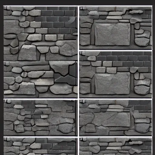 Image similar to stone tile cladding stylized texture, in the style of blizzard entertainment and world of warcraft by michael vicente, 3 dex, dylan salvalaio, unreal engine, 8 k