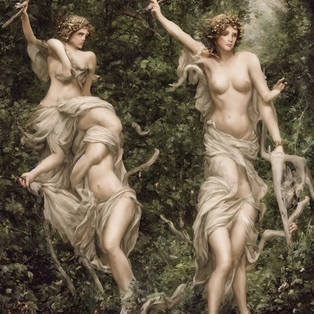 Image similar to goddess diana portrait hunter of the wilds