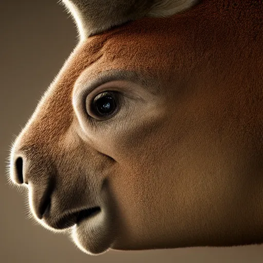 Image similar to dwayne johnson fighting a kangaroo, portrait, studio photography, studio lighting, high detail, 8 k