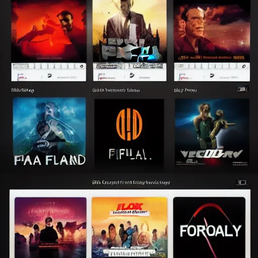 Image similar to Logo for a movie and series streaming site called Forplay, vector, 8k