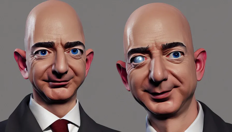 Image similar to Jeff Bezos is Mr. Bean, hyperdetailed, artstation, cgsociety, 8k