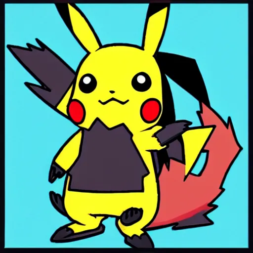 Image similar to pikachu in the style of the pokemon anime