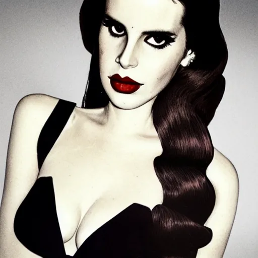 Image similar to lana del rey by tim burton