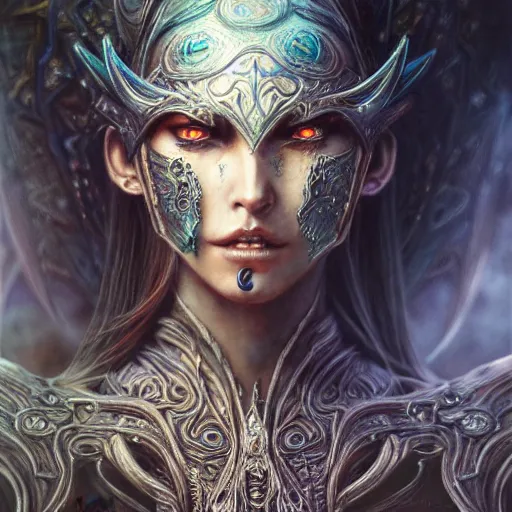 Image similar to a highly detailed long shot photo of chthonic warcraft female character by ayami kojima, beksinski, giger, intricate, digital painting, artstation, intricate, concept art, smooth, sharp focus, illustration