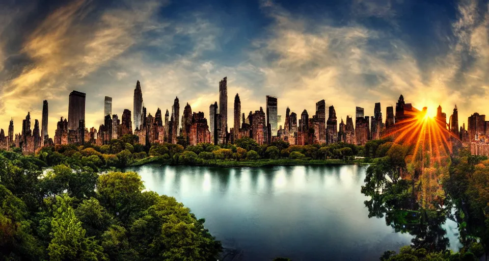 Image similar to Wallpaper HD of america, background, Central Park, city, desktop, girls, most wanted, new york, sunset, USA, view, wallpaper, woman, fisheye