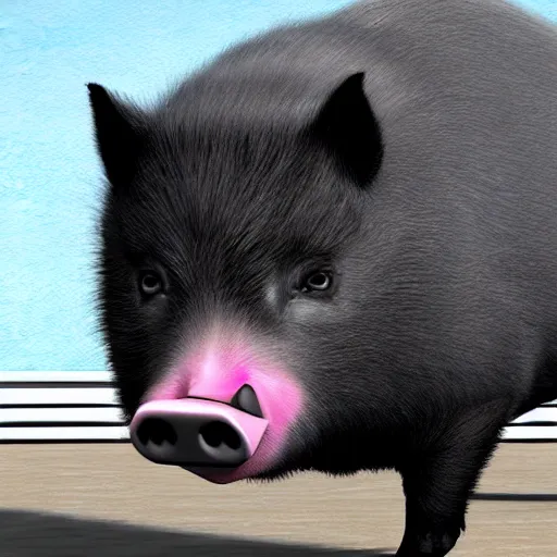 Prompt: superpig, high definition, photorealistic,