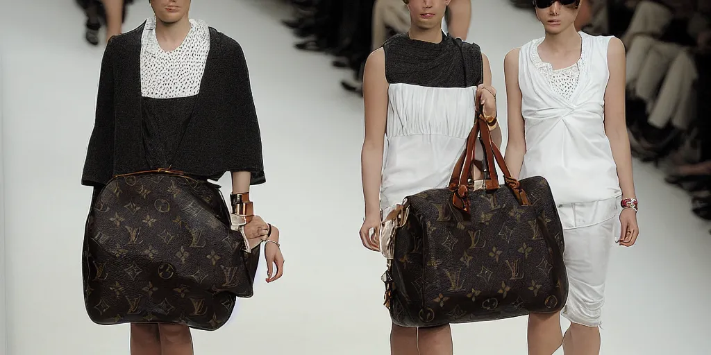 Prompt: photo of Louis Vuitton, Spring 2008