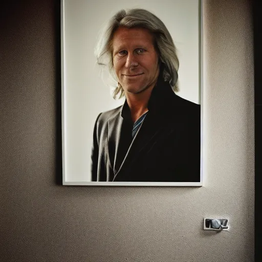 Prompt: a annie leibovitz portrait of bjorn borg