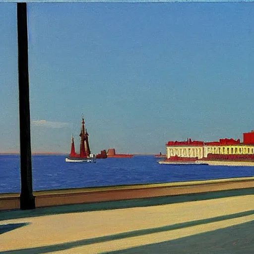 Image similar to Saint-Petersburg by edward hopper