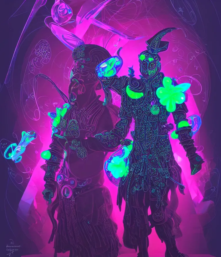 Image similar to front!!! shot of a court jester!!! character, neon bioluminescent hypercubes, dark holography!!!, future, chrome, crystalline edges, (((intricate))), elegant, highly detailed, centered, (((artstation, concept art, smooth, sharp focus, artgerm, Tomasz Alen Kopera, Peter Mohrbacher, donato giancola, Joseph Christian Leyendecker, WLOP, Boris Vallejo))), ((raytracing)), mugshot!!!!!, ugly!!!!!!, octane render, nvidia raytracing demo, octane render, nvidia raytracing demo, octane render, nvidia raytracing demo, grainy, muted, 8K, digitalblasphemy, metatron