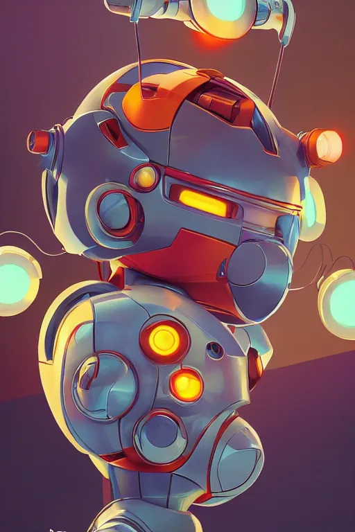 Image similar to metabots medabots medarotto medarot robot minimalist comics helmet mask neon cybereye, behance hd by jesper ejsing, by rhads, makoto shinkai and lois van baarle, ilya kuvshinov, rossdraws global illumination ray tracing hdr radiating a glowing aura