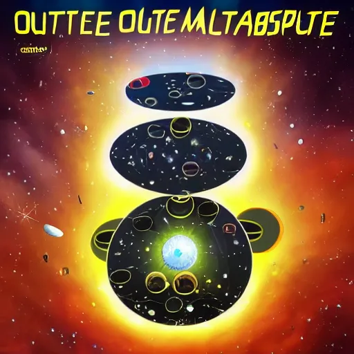 Prompt: outter space multiverse machine