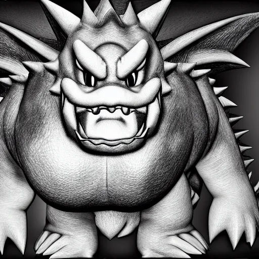 Image similar to photorealistic bowser, 4 k, full color, 3 5 mm,