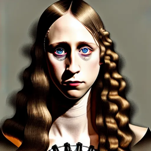 Prompt: in the style of pedro campos, beautiful taissa farmiga, steampunk, elegant pose, middle shot waist up, symmetrical face symmetrical eyes, cinematic lighting, detailed realistic eyes, short neck, insanely detailed and intricate elegant