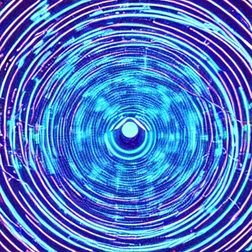 Image similar to “a neural network of fiber optics emitting dee blue light on a computer screen”