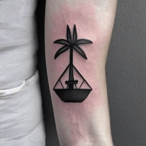 Prompt: minimalist tattoo