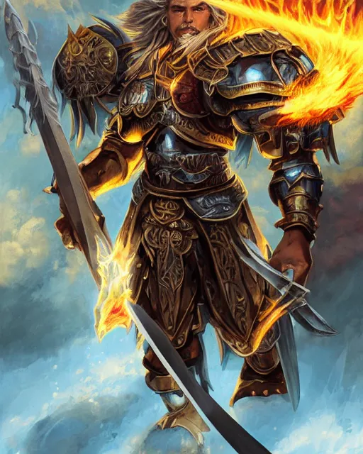 mtg character portrait of a brawny male leonin knight | Stable ...