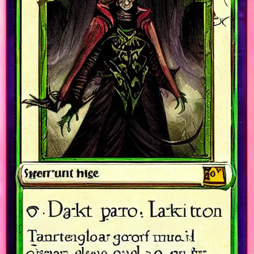 Image similar to tarrot card of an evil dark demon