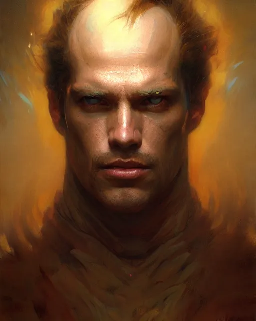 Image similar to a half body portrait of docm 7 7, high detail, cleary see face, by gaston bussiere, bussiere rutkowski andreas rocha, bayard wu, greg rutkowski, odd nerdrum, maxim verehin, dan dos santos, masterpiece, sharp focus, cinematic lightning