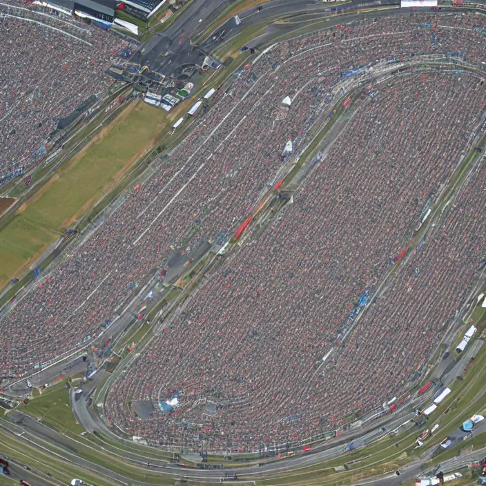 Prompt: racetrack overhead view