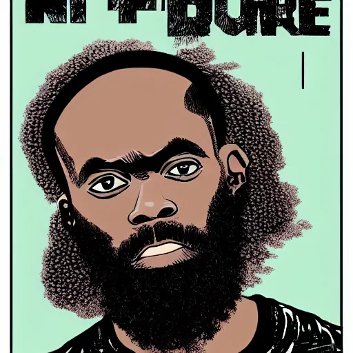 Image similar to portrait of mc ride, by laurie greasley and james stokoe, 4 k, 8 k